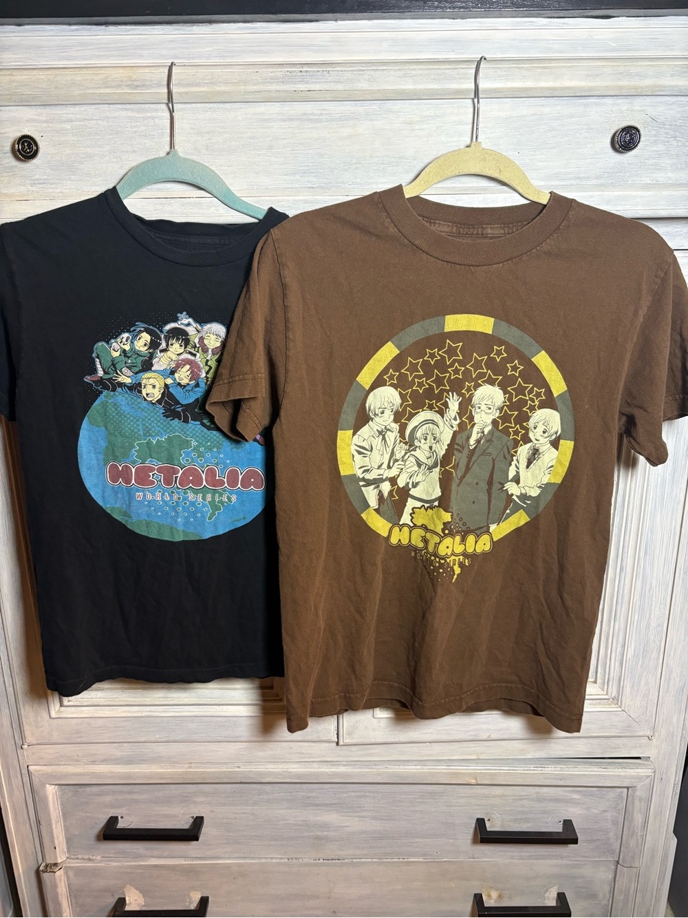 Lot Of 2 Hetalia: World Series Graphic T-Shirts Anime